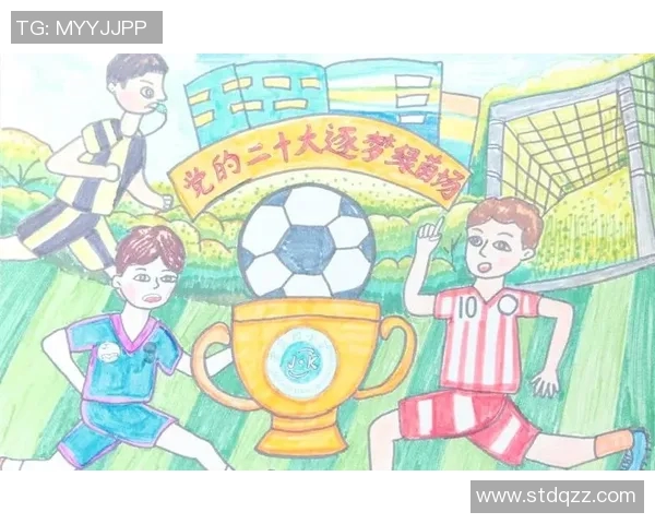 飞翔的足球在绿茵场上舞动梦想与激情的旋律